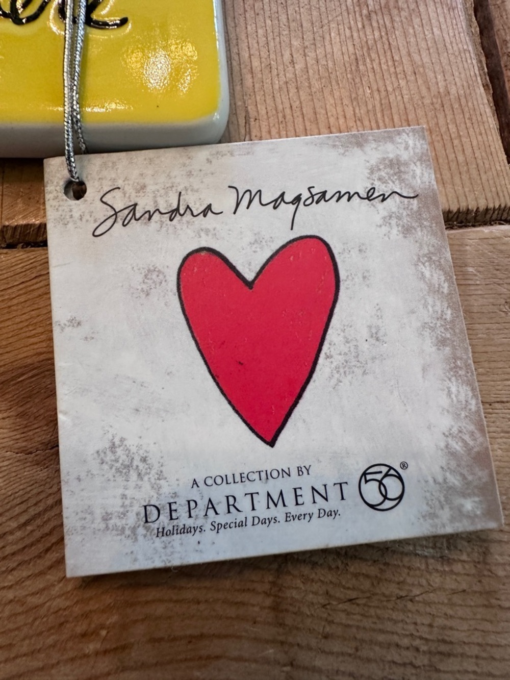 Good Friends Are  Like Stars Ceramic Plaque Sandra Magsamen Yellow Dept 56 NWT - Picture 2 of 14